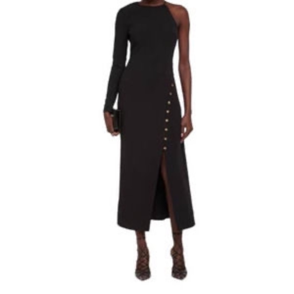 Staud dress Zhuri one sleeve black size 14